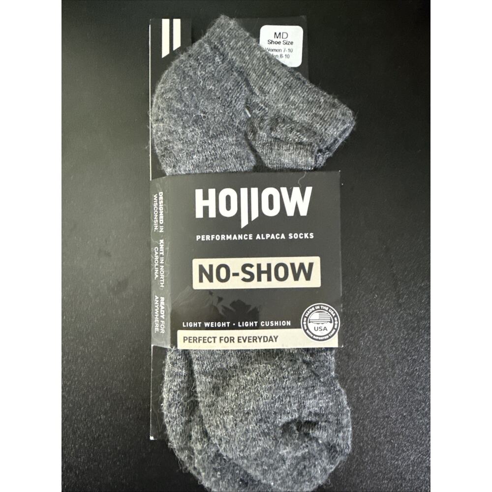 Hollow No Show Socks, Grey, Medium (W7-10 M 8-10)